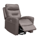Sillon Sofa Reclinable Electrico Poltrona Simil Cuero Living