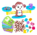 Juego Balanza Mono Aprende Matemáticas Montessori Para Niños 
