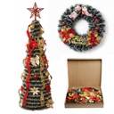 Arbolito Arbol De Navidad Premium 120cm Plegable + Corona QL