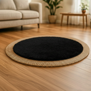 Alfombra Redonda Seagrass Yute 100 Cm Tejido Artesanal Indu